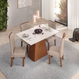 Conjunto-Mesa-Dulce-120x90-Freijo-Off-White-Com-4-Cadeiras-Zoe-Freijo-Veludo-Creme---Dj-Moveis-2