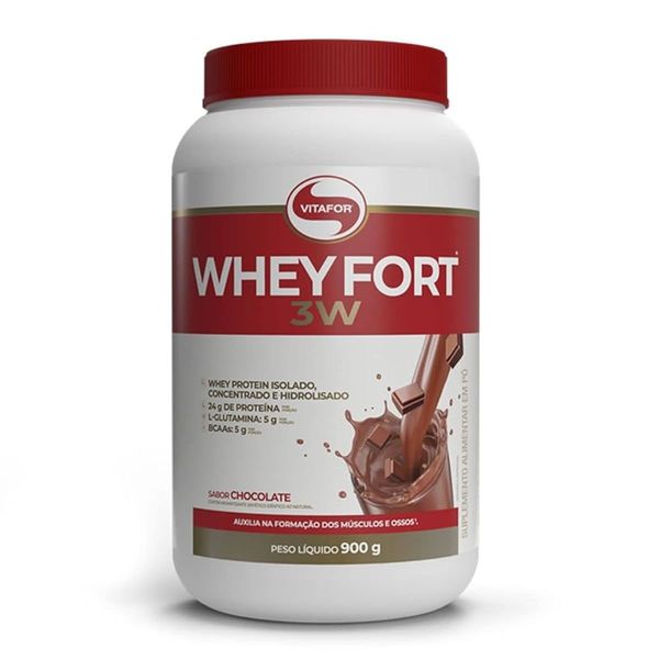 Whey-Fort-3w-900g-Chocolate---Vitafor-0