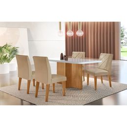 Conjunto-Mesa-Berlim-120cm-Tampo-Com-Vidro-4-Cadeiras-Berlim-Turim-07-Off-White-Naturalle---Rufato-1
