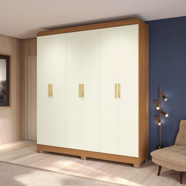 Guarda-Roupa-Cnow-Cb01r590-6-Portas-2-Gavetas-Com-Pes-Canela-Off-White---Kappesberg-0