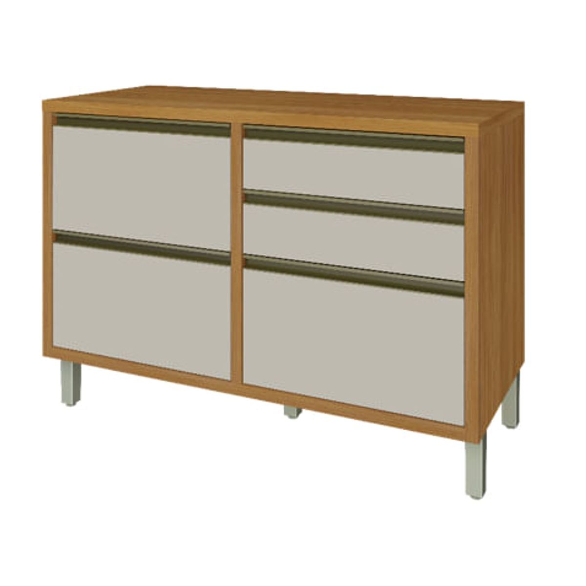 Balc-o-1-Porta-4-Gavetas-Baronesa-120-Cm-Freij--Off-White-100--Mdf---Nesher-0