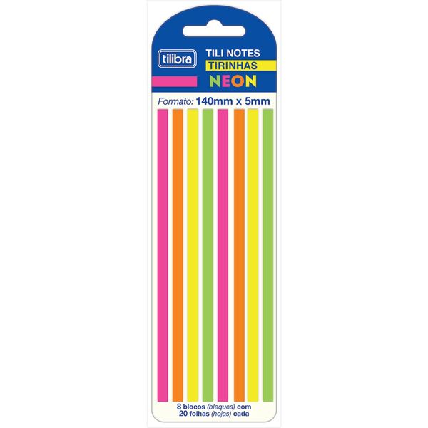 Marca Texto Tili Notes Tiras Neon -Tilibra 0