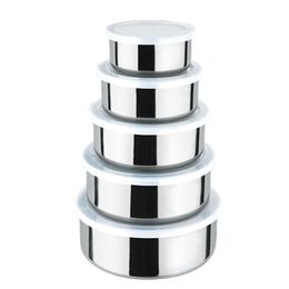 Conjunto 5 Potes Inox - Class Home                                                                                                                     0
