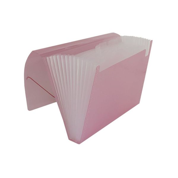 Pasta Sanfonada A4 Com 12div N Line Rosa - Polibras 0