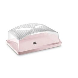 Boleira Retangular Rosa Transparente - Uz 0