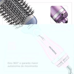 Escova Secadora By Juliette Es-Ju-03 Azul Rosa - Mondial  5
