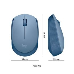 Mouse Sem Fio Logitech M170 Azul Claro                                                                                                                 1